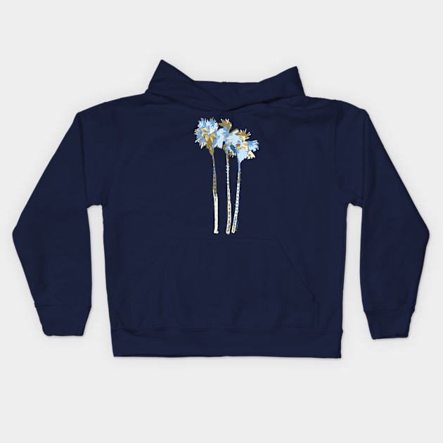 Palm Trees Forever Kids Hoodie by Limezinnias Design